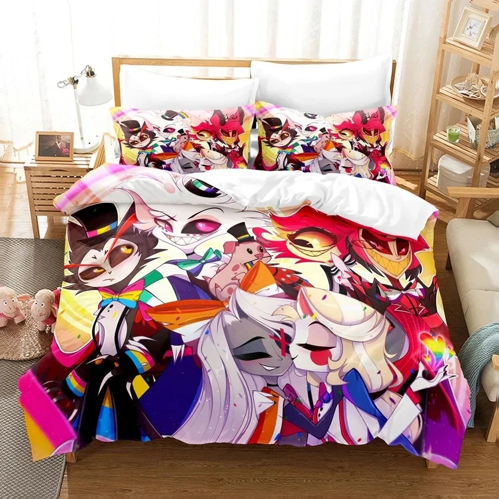 Home Textiles Classic Fashion - Mode Cartoon Hazbin Hotel Beddengoed Set