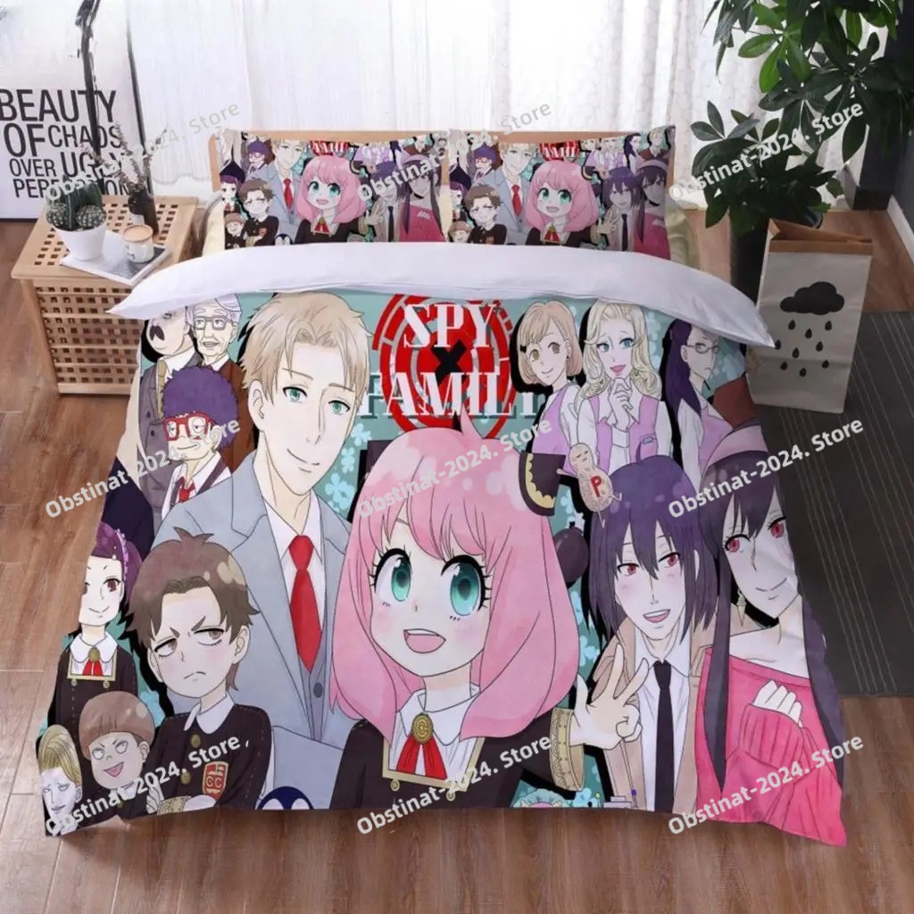 Home Textiles Classic Fashion - 3D Afdrukken Anime SpyXFamily Beddengoed Set