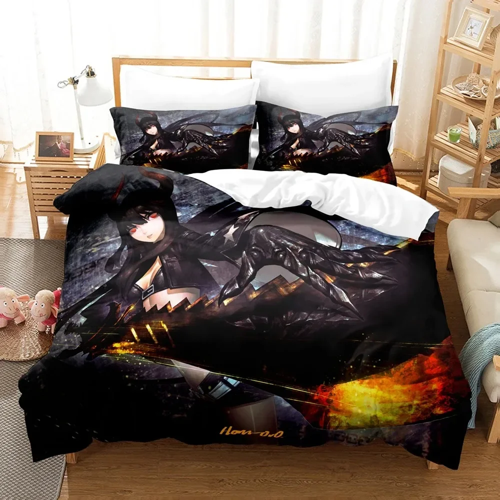 Home Textiles Classic Fashion - Black Rock Shooter Dekbedovertrek Enkel Dubbel