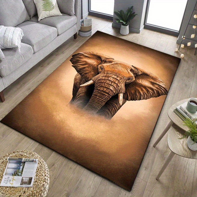Your Home Textiles - Olifantportretkleed voor Safari-liefhebbers Voeg een exotische