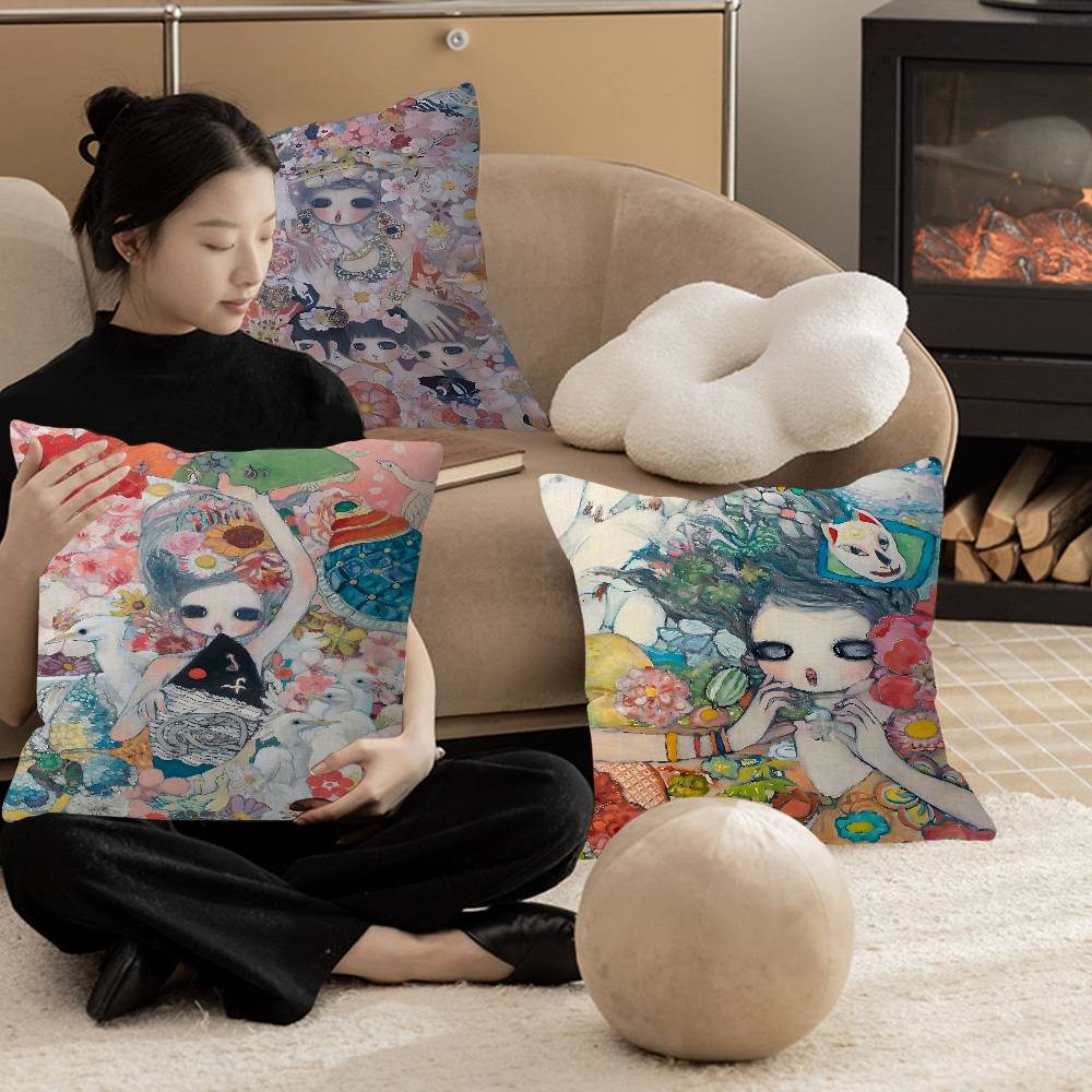 Aya Home Textiles - Aya Takano Cartoon kussensloop bankkussenhoes huis