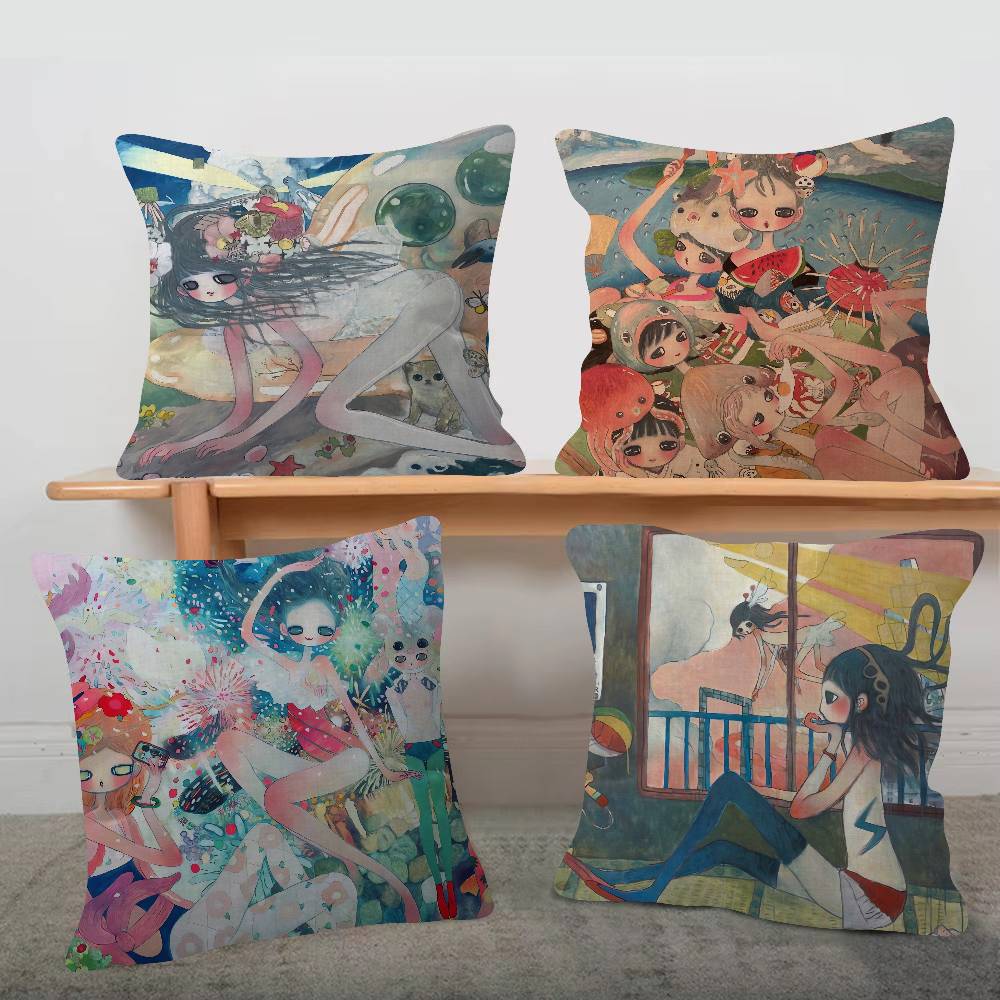 Aya Home Textiles - Kunstenaar Aya Takano kussensloop, zacht dubbelzijdig