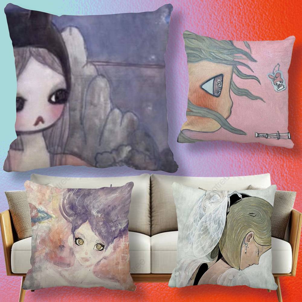 Aya Home Textiles - Aya Takano P-paintings Dubbelzijdig bedrukte kussensloop
