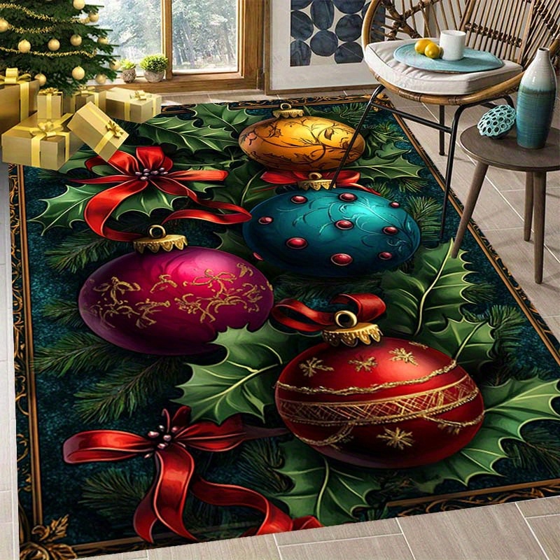 Home Textiles Classic Fashion - Christmas Holly Leaf Fashion Print Home