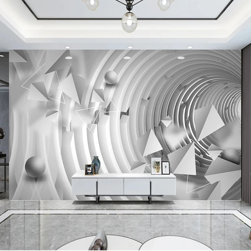 Home Textiles Classic Fashion - Aangepaste muurschildering behang modieuze moderne 3D