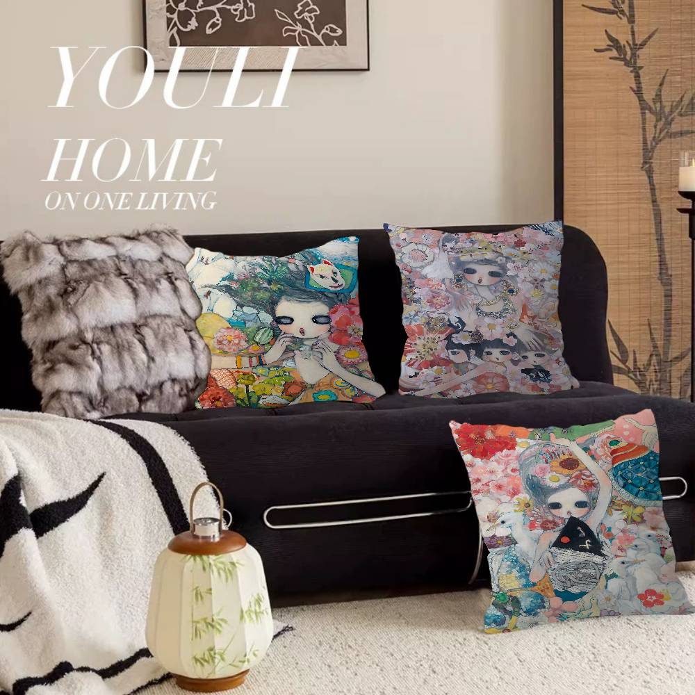 Aya Takano Cartoon kussensloop - Aya Home Textiles recensie en prijs