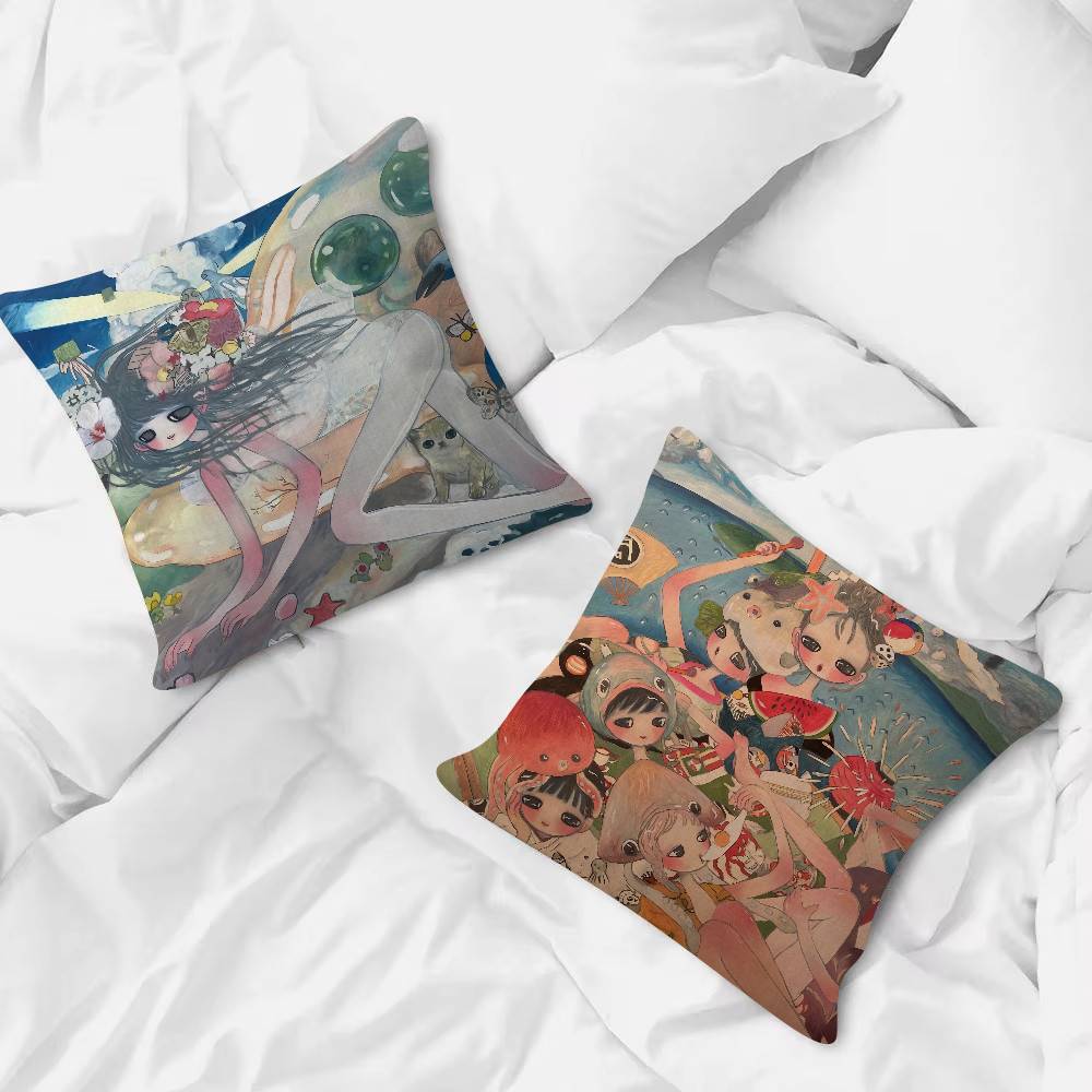 Kunstenaar Aya Takano kussensl - Aya Home Textiles recensie en prijs