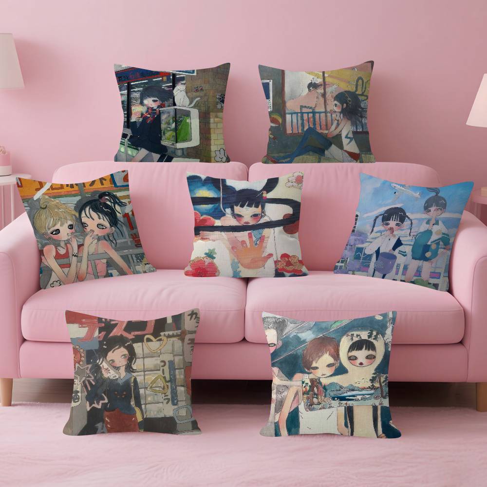 Art Aya Takano Girl Pillow Ani - Aya Home Textiles recensie en prijs